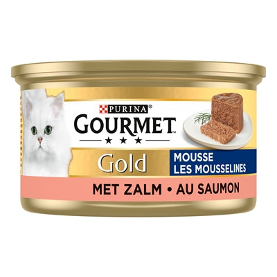Gourmet Gold Fijne Mousse Zalm 24X85 Gr