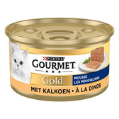 Gourmet Gold Fijne Mousse Kalkoen 24X85 Gr