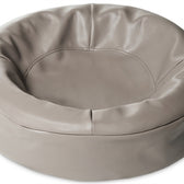 Bia Bed Kunstleer Hoes Hondenmand Taupe Bia-2 60X50X12,5 Cm