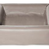 Bia Bed Kunstleer Hoes Hondenmand Taupe Bia-2 60X50X12,5 Cm