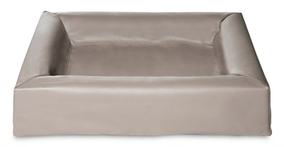 Bia Bed Kunstleer Hoes Hondenmand Taupe Bia-2 60X50X12,5 Cm