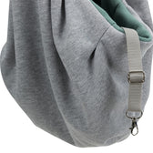 Trixie Junior Hondentas Buikdrager Lichtgrijs / Mintgroen 22X20X60 Cm