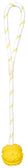 Trixie Bal Aan Touw Natuurrubber Drijvend Limegroen 7 Cm / 35 Cm