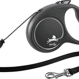 Flexi Rollijn Black Design Cord Zwart  M 5 Mtr Tot 20 Kg