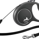 Flexi Rollijn Black Design Cord Zwart  M 5 Mtr Tot 20 Kg
