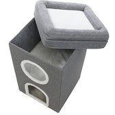 Trixie Krabpaal Cat Tower Saul Grijs 39X39X64 Cm
