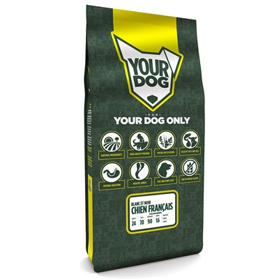 Yourdog Chien Français Blanc Et Noir Volwassen 12 Kg