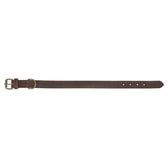 Trixie Halsband Hond Rustic Vetleer Donkerbruin 48-56X3 Cm