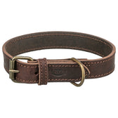 Trixie Halsband Hond Rustic Vetleer Donkerbruin 48-56X3 Cm