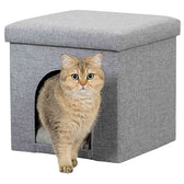 Trixie Poef Kattenmand Relax-Iglo Alois Grijs 40X40X38 Cm