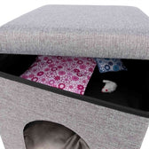 Trixie Poef Kattenmand Relax-Iglo Alois Grijs 40X40X38 Cm