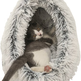Trixie Kattenmand Iglo Harvey Grijs / Wit-Zwart 41X35X26 Cm