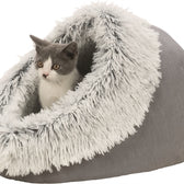 Trixie Kattenmand Iglo Harvey Grijs / Wit-Zwart 41X35X26 Cm