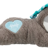 Trixie Pluche Luiaard Grijs Met Heartbeat Voor Puppy 34 Cm