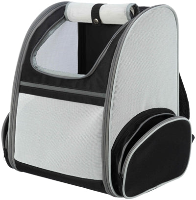 Trixie Hondentas Rugtas Chloe Lichtgrijs / Zwart 39X27X43 Cm