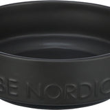 Trixie Be Nordic Voerbak Hond Keramiek / Rubber Zwart 16 Cm