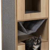 Trixie Citystyle Cat Tower Bruin / Grijs 105 Cm