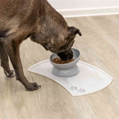 Trixie Verhoogde Voerbak / Waterbak Keramiek Grijs 350 Ml 17 Cm