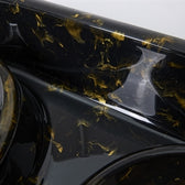 Savic Butler Voerbak En Drinkbak Met Plateau Marble Zwart / Goud 45X36X8 Cm 2X300 Ml