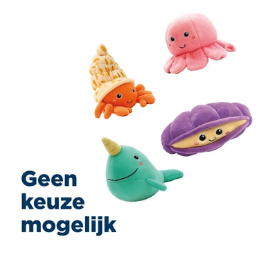 Croci Reef Dier Pluche Assorti 7,5 Cm