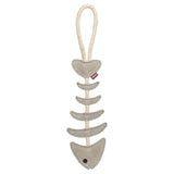 Trixie Visgraat Leer Met Touw 43 Cm