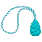 Trixie Jumper Kegel Aan Touw Super Strong Tpr Petrol 36,5X8X8 Cm