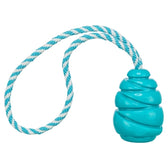 Trixie Jumper Kegel Aan Touw Super Strong Tpr Petrol 36,5X8X8 Cm
