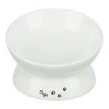 Trixie Voerbak / Drinkbak Dogs Keramiek Verhoogd Wit 17X17X13,5 Cm
