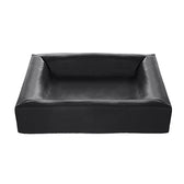 Bia Bed Kunstleer Hoes Hondenmand Zwart Bia-4 85X70X15 Cm