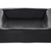 Bia Bed Kunstleer Hoes Hondenmand Zwart Bia-4 85X70X15 Cm