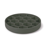 Zolux Voebrak Hond Slow Feed Met Zuignappen Silicone Grijs 16X16X4,5 Cm