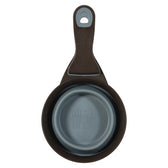 Zolux Voerschep 2 In 1 Schep / Afsluitklem Silicone Grijs 22X12X4 Cm