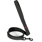Zolux Expert Hondenriem Premium Leer / Neopreen Zwart 100X2 Cm