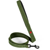 Zolux Expert Hondenriem Premium Leer / Neopreen Groen 100X2 Cm