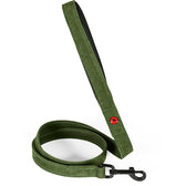 Zolux Expert Hondenriem Premium Leer / Neopreen Groen 100X2 Cm