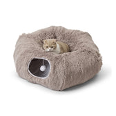 Savic Snuggle Tunnel / Kattenmand Warm Grijs 85X85X26,5 Cm
